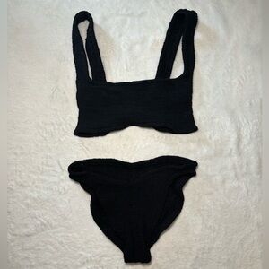 Hunza G Black Bikini Size S